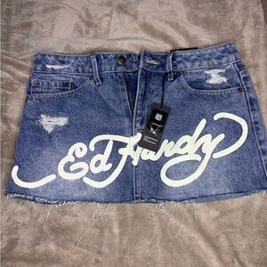 Ed Hardy mini skirt